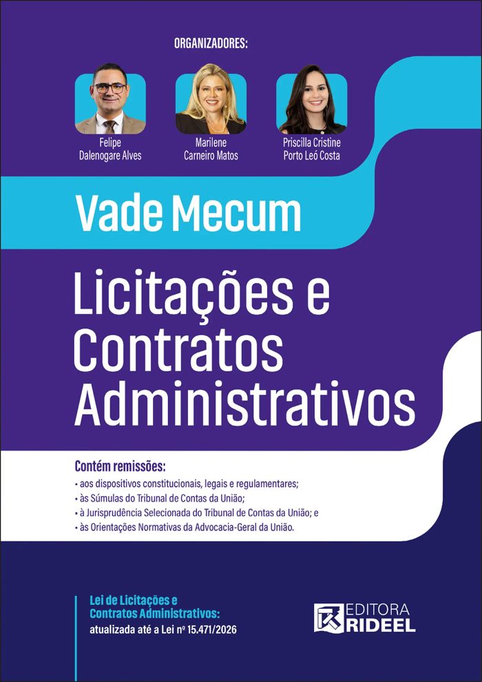 Capa do livro Vade Mecum Licitações e Contratos Administrativos